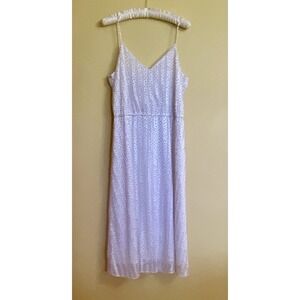 Vintage ILGWU Prairie‎ Cottage Sheer Layered Midi Dress Sundress 70s/80's